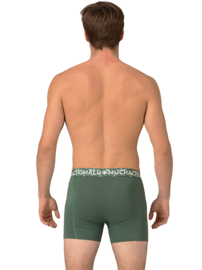 MUCHACHOMALO 3 pack boxershorts Solid Green